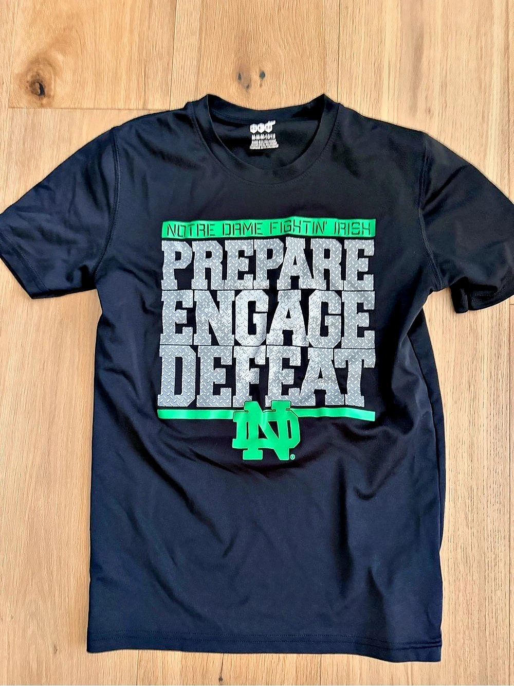 Youth M 10/12 GEN2 Notre Dame Fighting Irish Prepare Engage Defeat Performance T